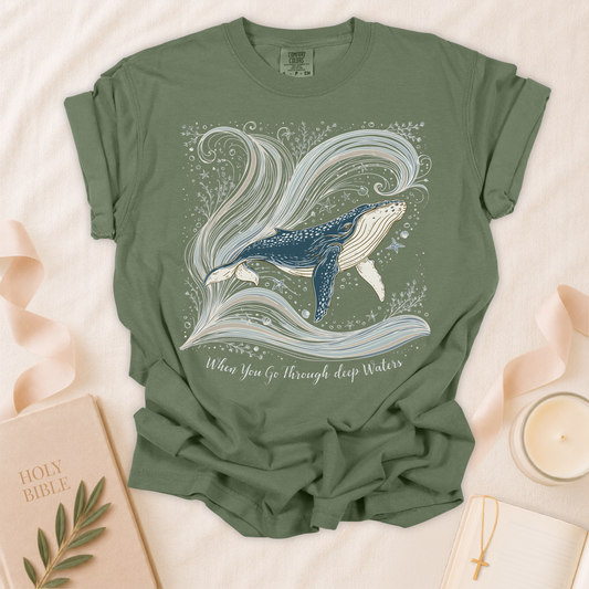 When You Go Through Deep Waters Christian T-Shirt