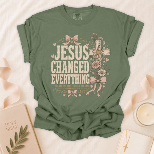 Jesus Changed Everything Christian T-Shirt