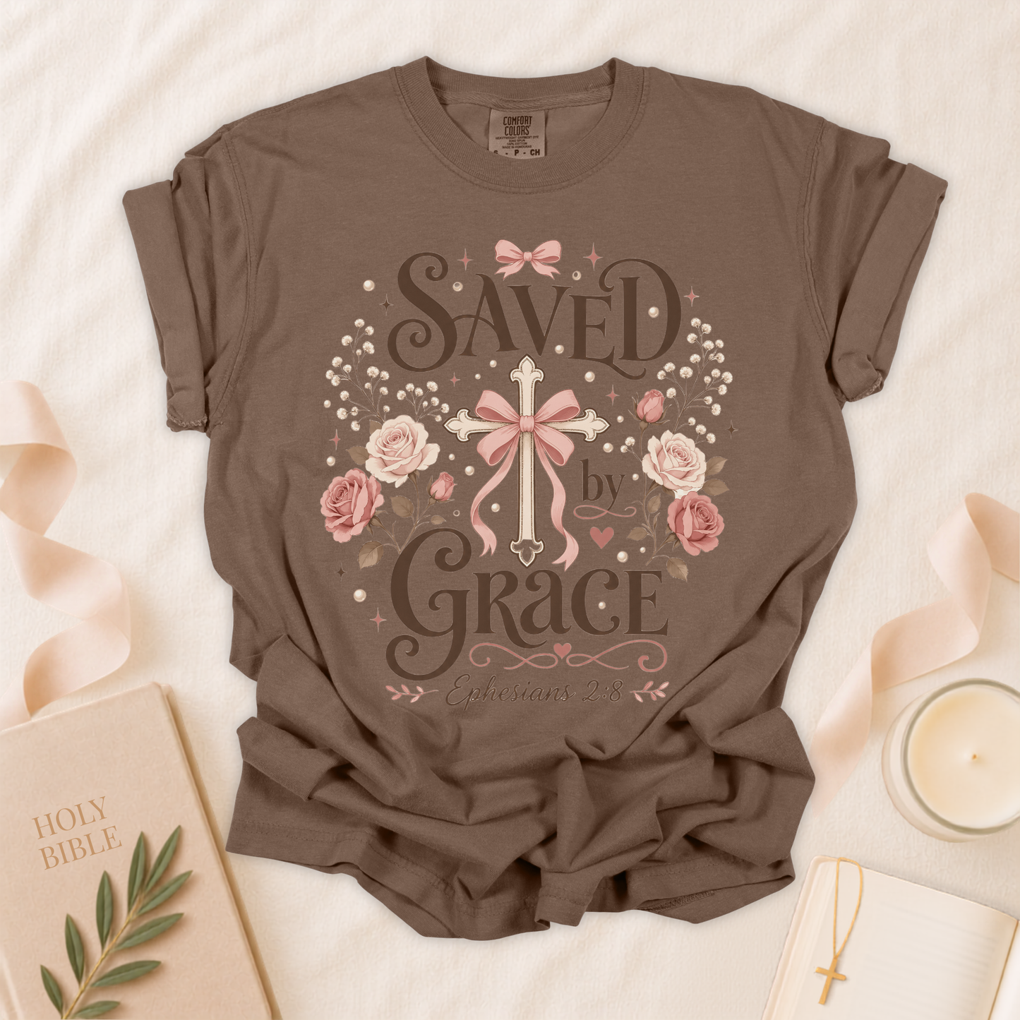 Saved by Grace Christian T-Shirt