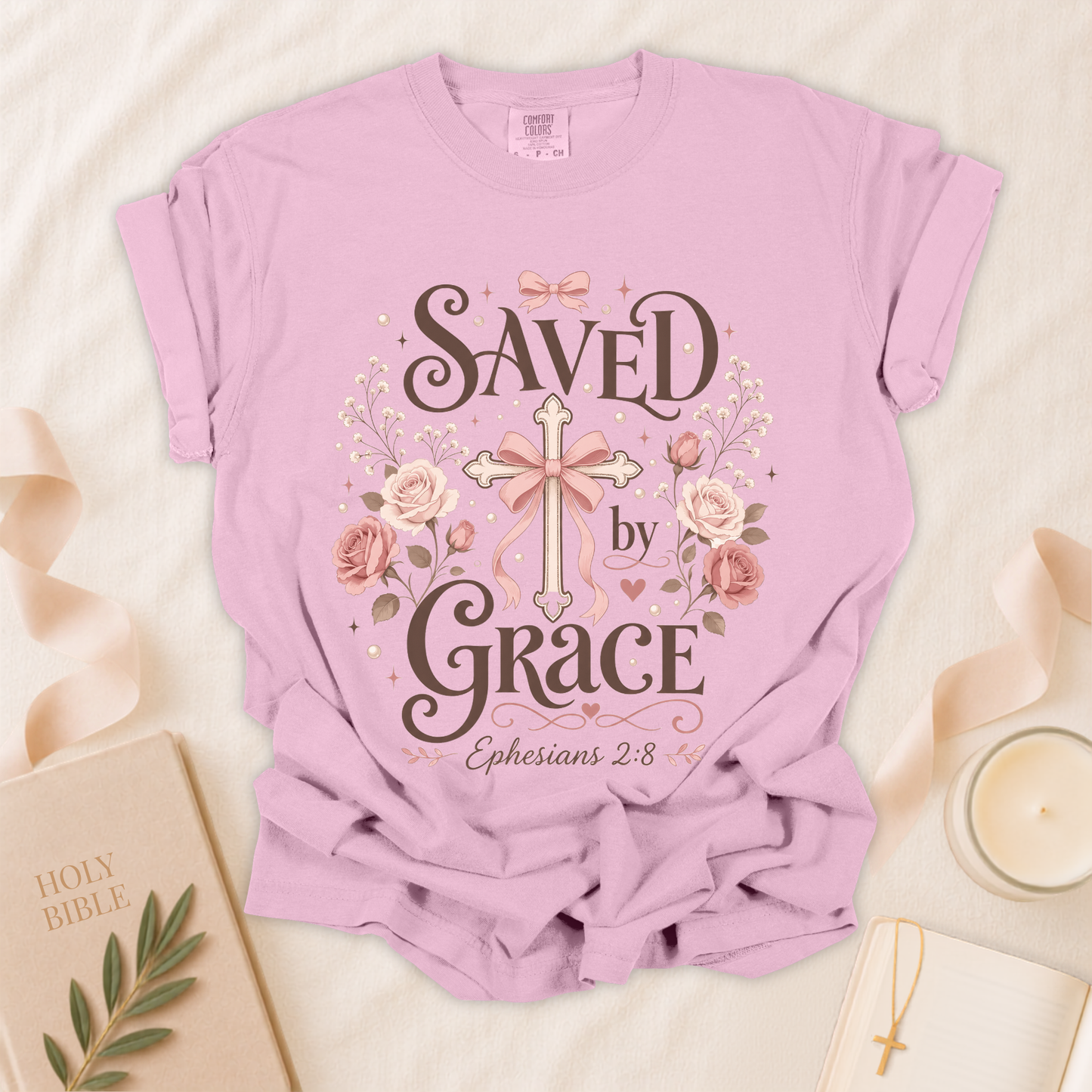Saved by Grace Christian T-Shirt