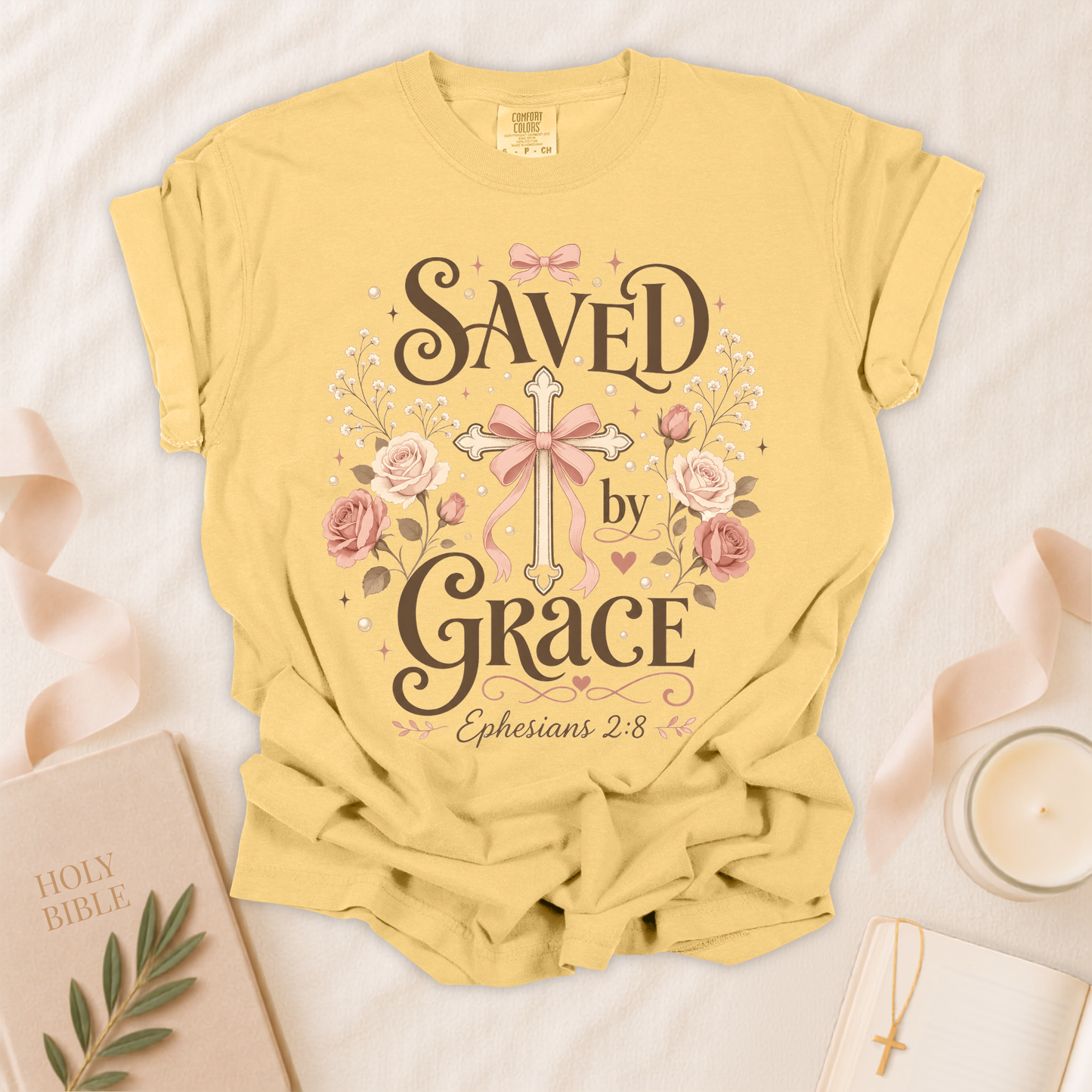 Saved by Grace Christian T-Shirt