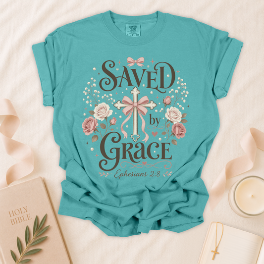 Saved by Grace Christian T-Shirt