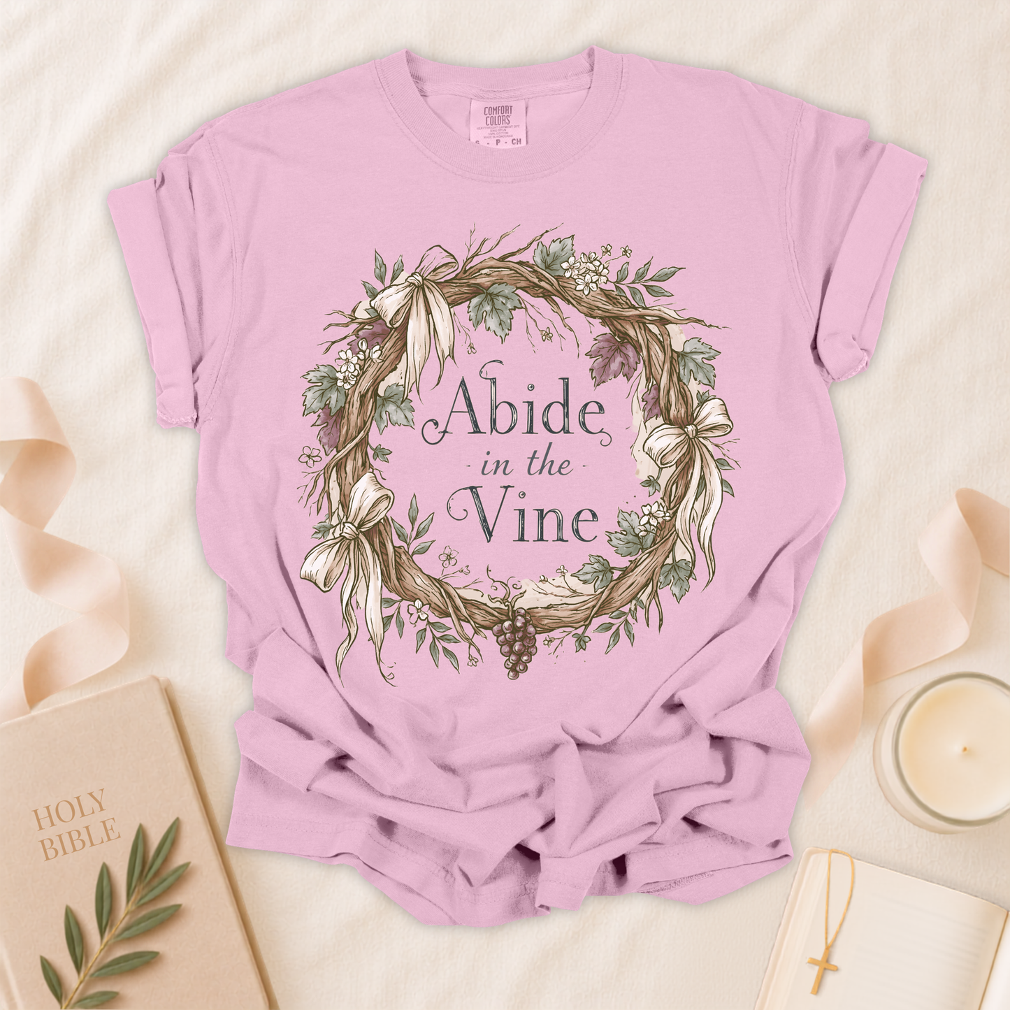 Abide in the Vine Christian T-shirt