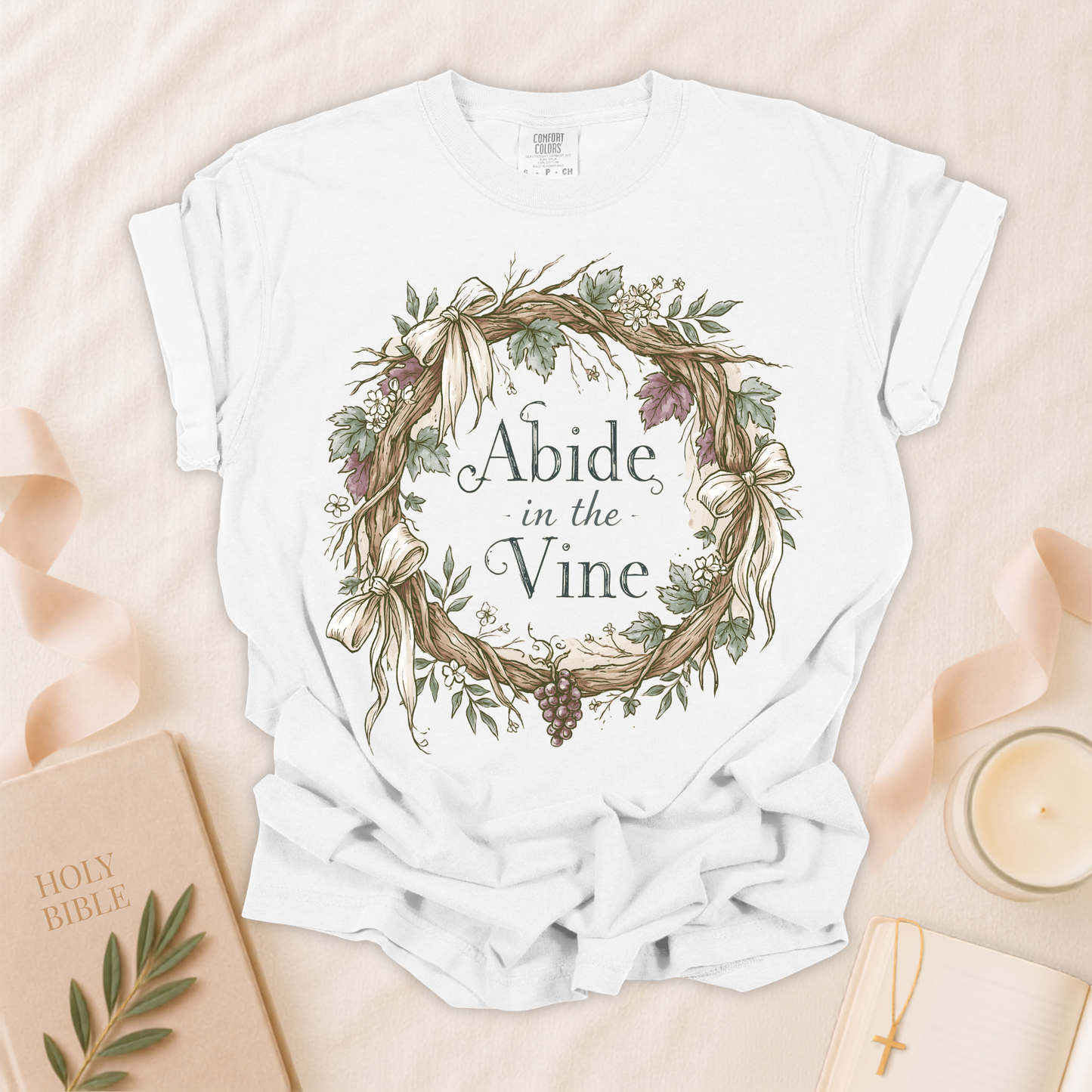 Abide in the Vine Christian T-shirt