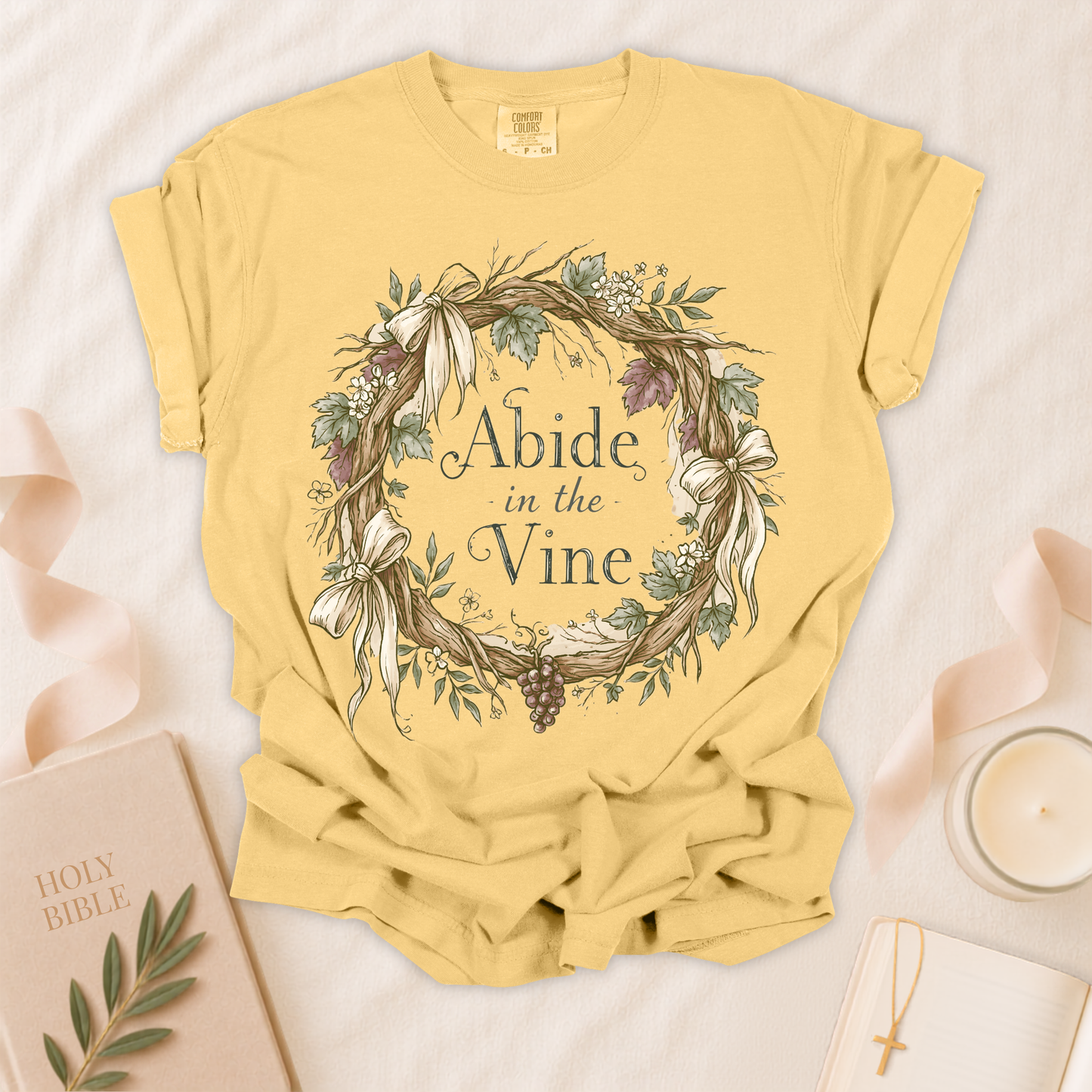Abide in the Vine Christian T-shirt