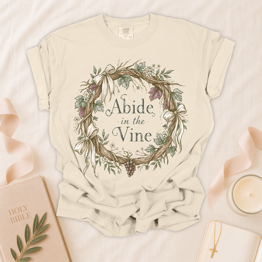 Abide in the Vine Christian T-shirt
