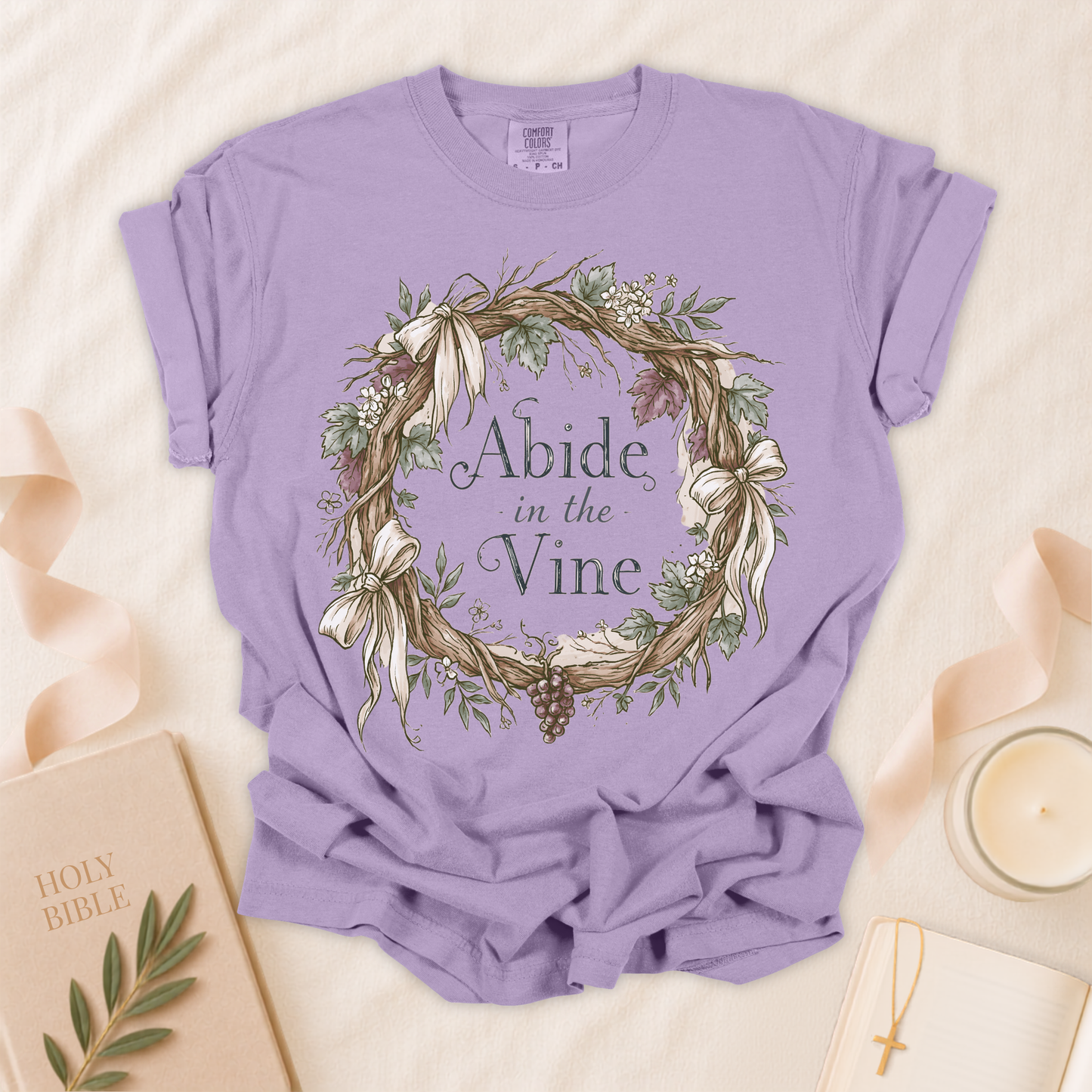 Abide in the Vine Christian T-shirt