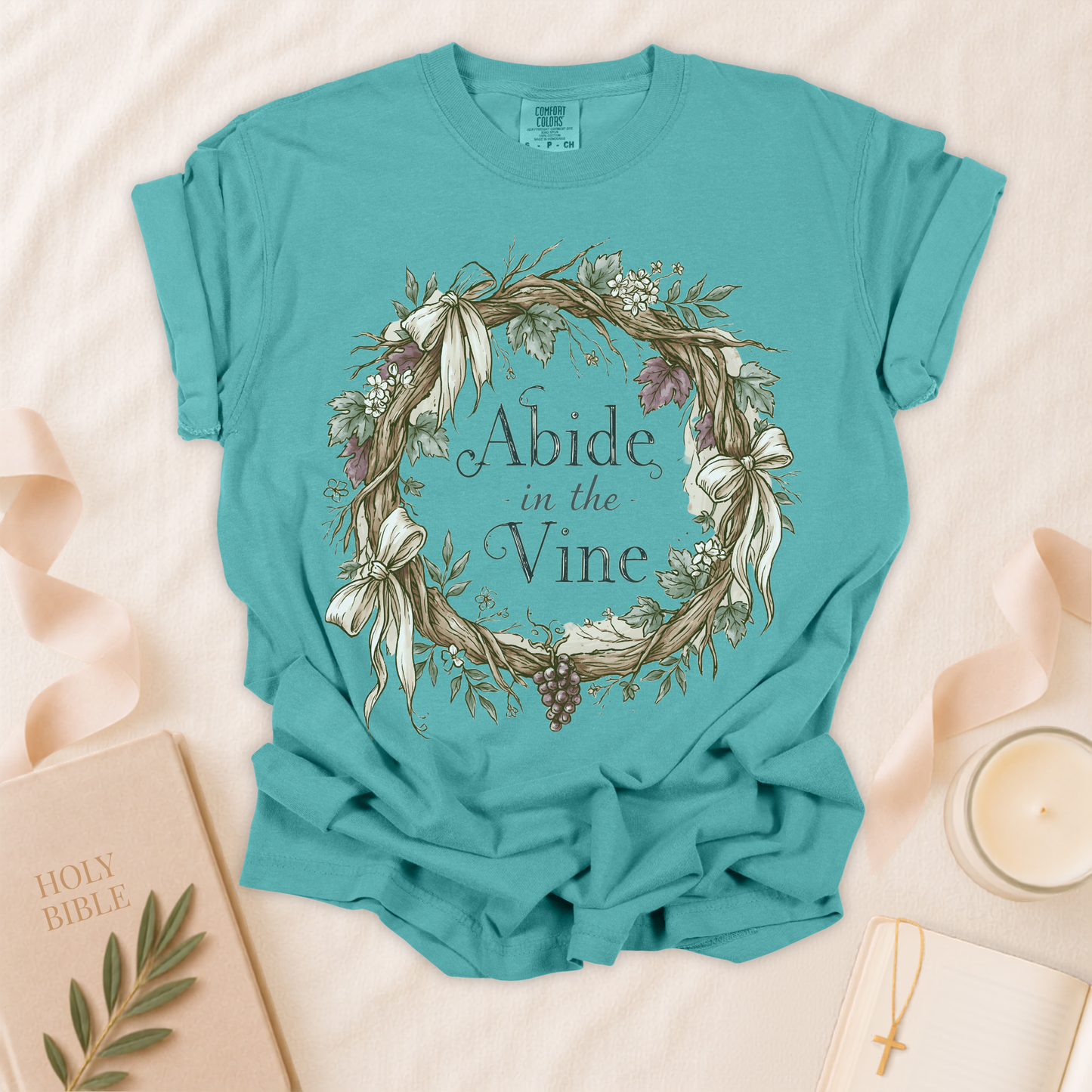 Abide in the Vine Christian T-shirt