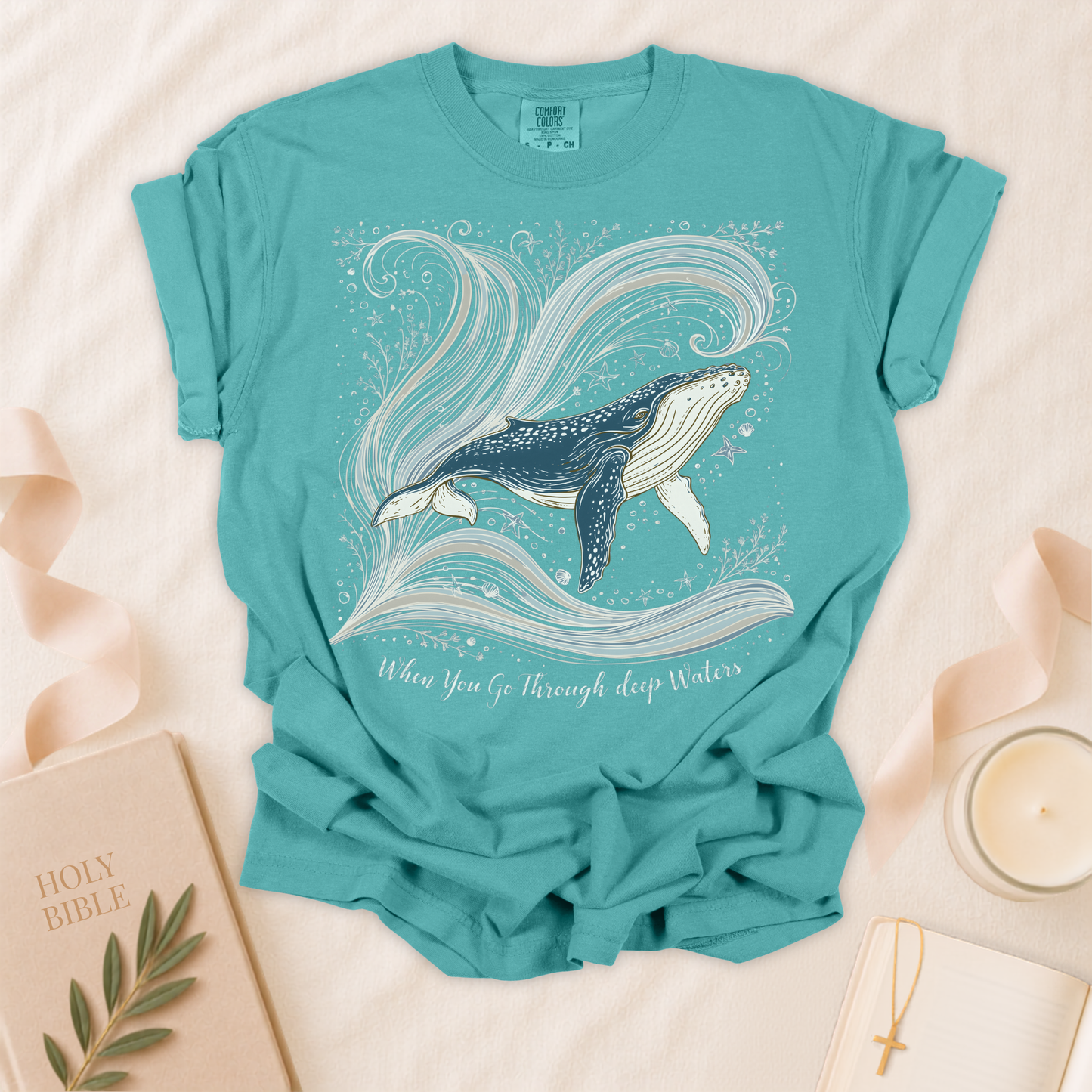 When You Go Through Deep Waters Christian T-Shirt