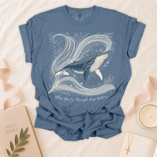When You Go Through Deep Waters Christian T-Shirt