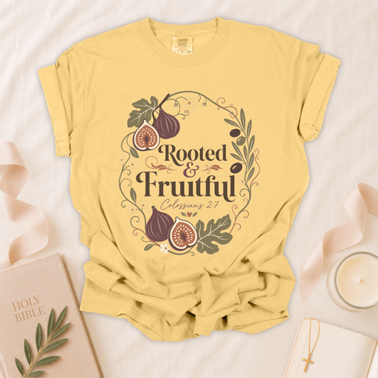 Rooted and Fruitful Christian T-shirt