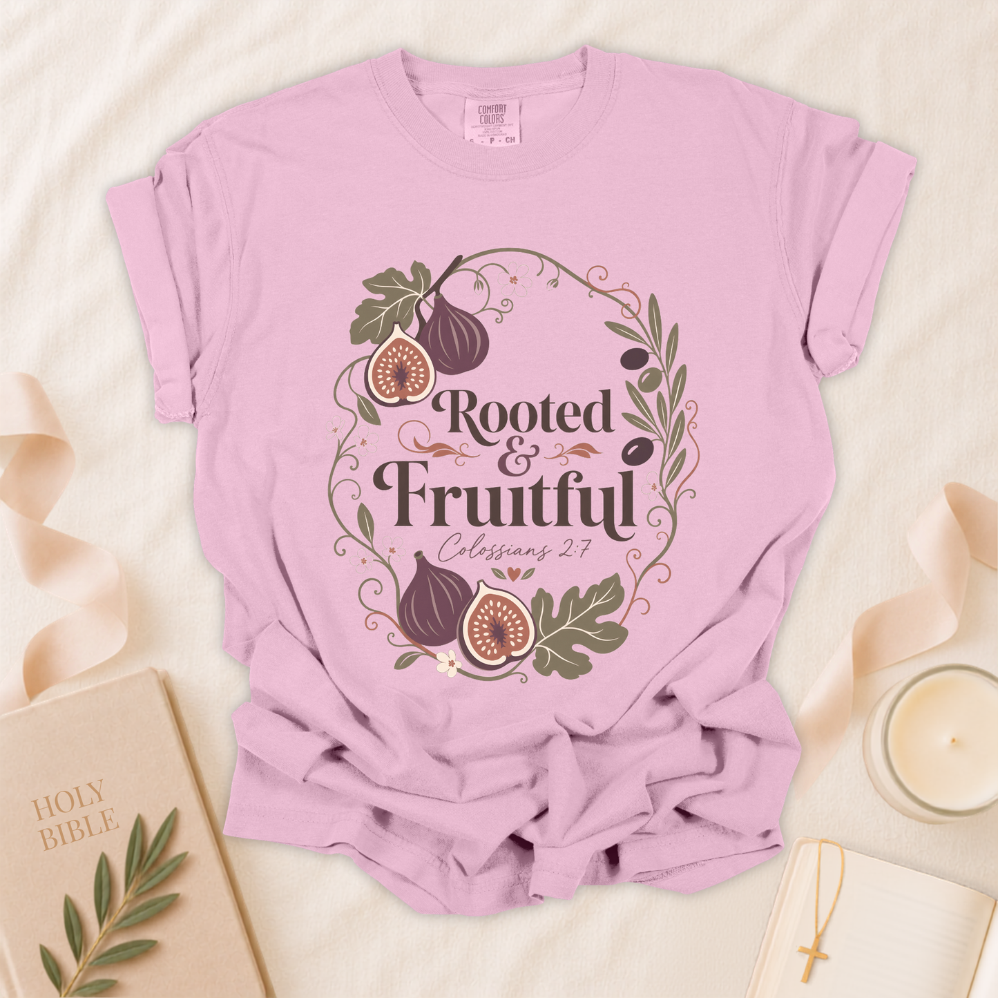 Rooted and Fruitful Christian T-shirt
