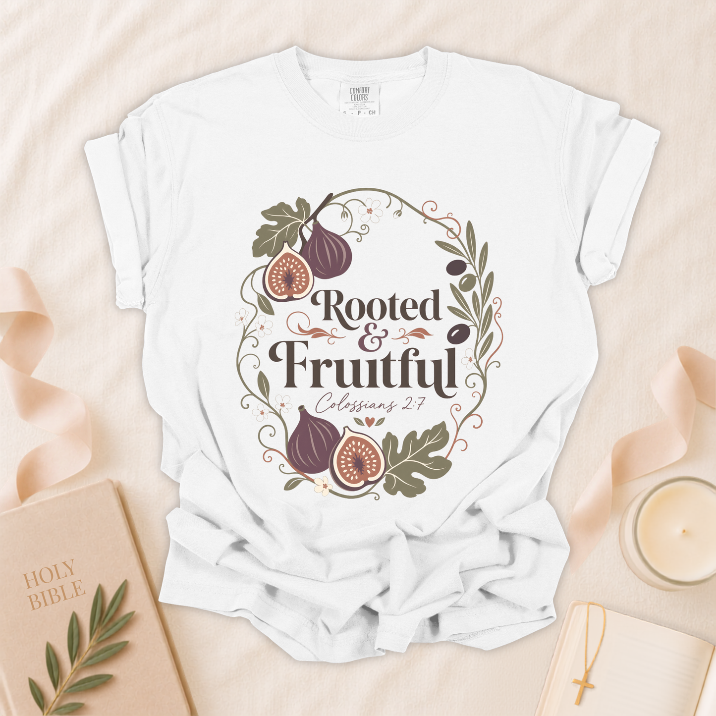 Rooted and Fruitful Christian T-shirt