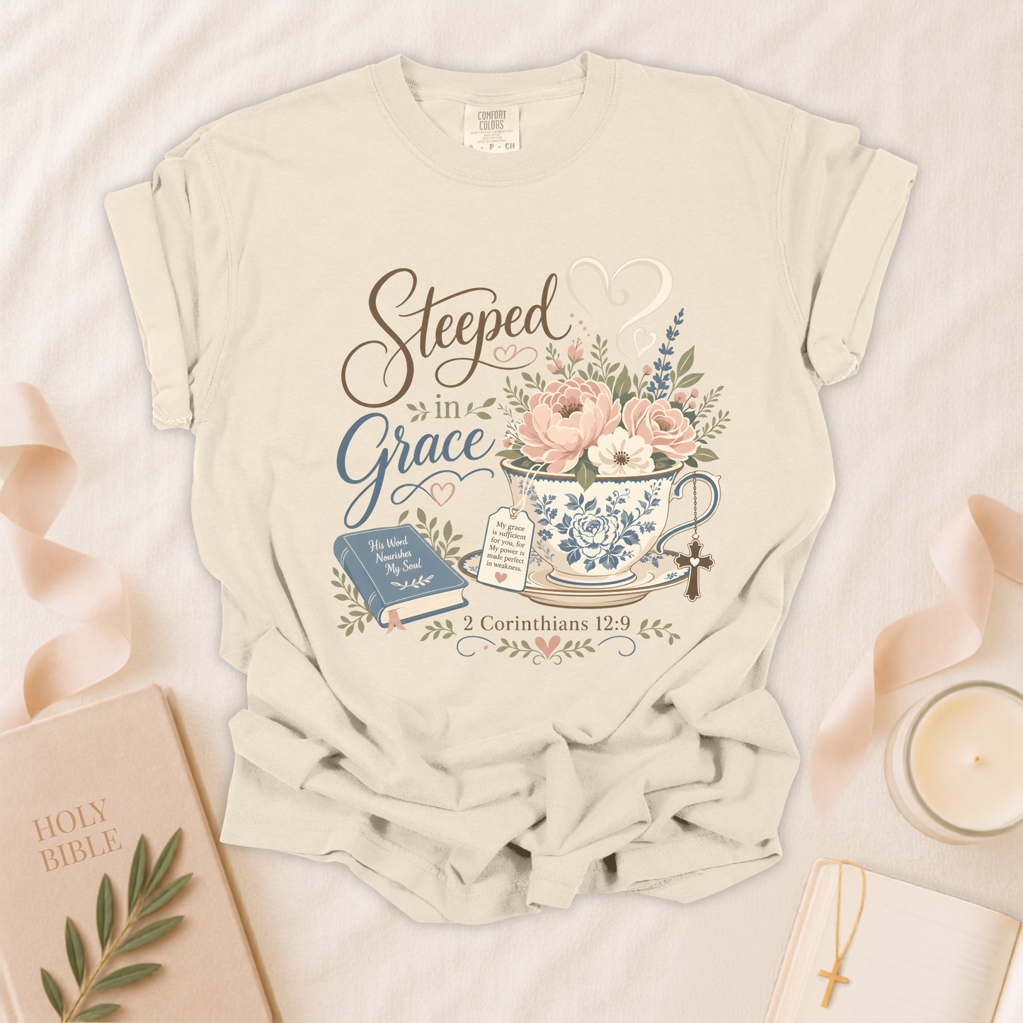 Steeped in Grace Christian T-Shirt