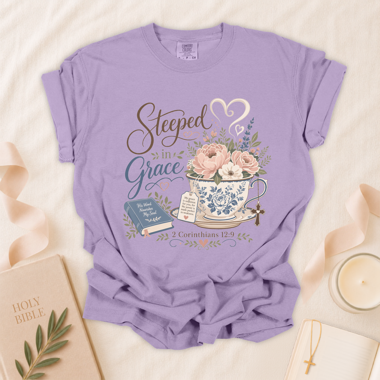 Steeped in Grace Christian T-Shirt