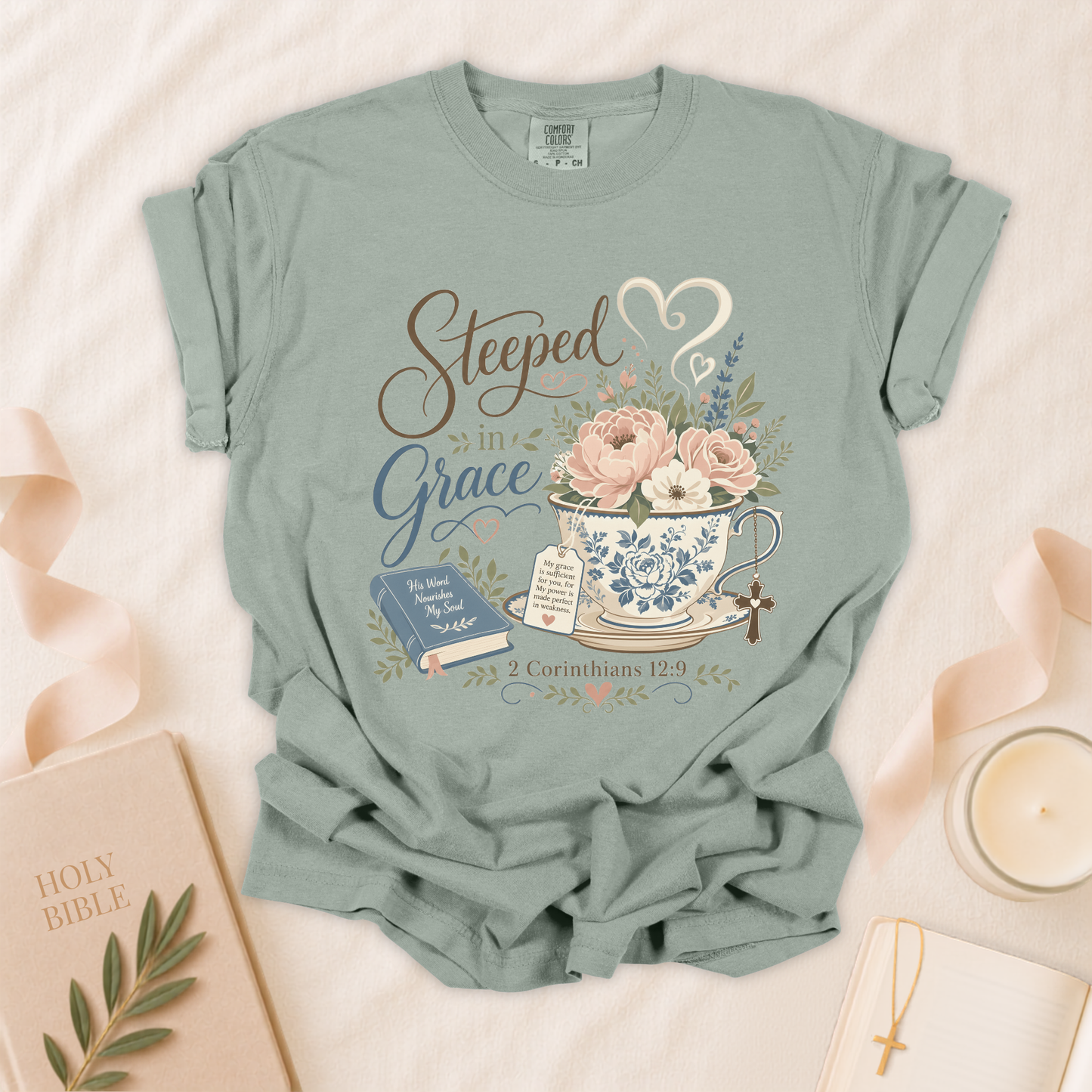 Steeped in Grace Christian T-Shirt