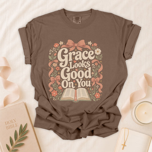 Grace Looks Good on You Christian T-Shirt