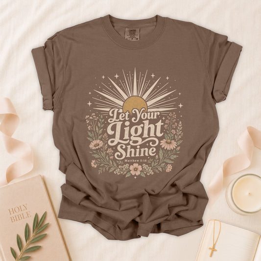 Let Your Light Shine Christian T-Shirt