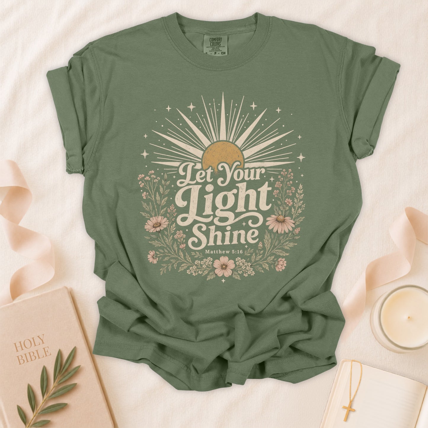 Let Your Light Shine Christian T-Shirt