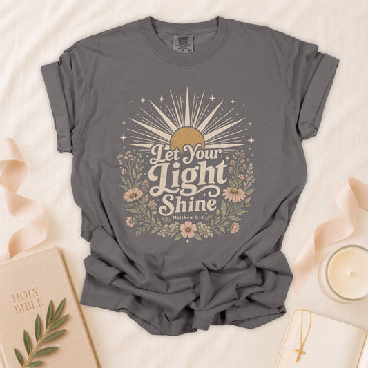 Let Your Light Shine Christian T-Shirt