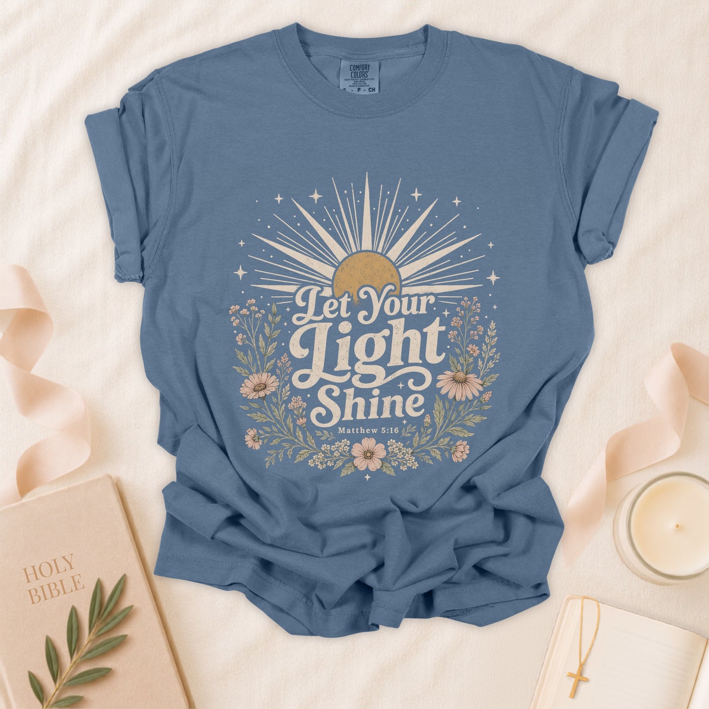 Let Your Light Shine Christian T-Shirt