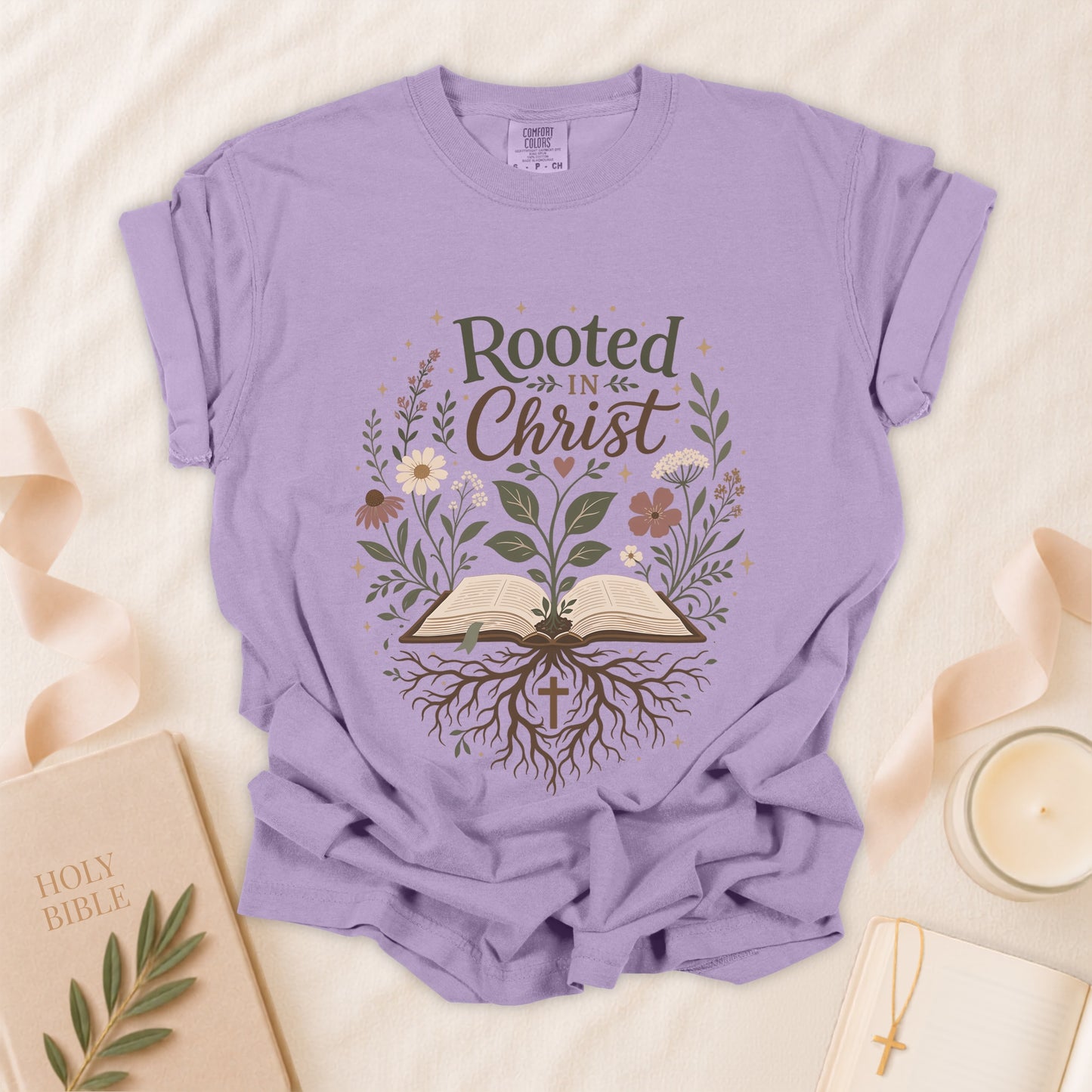 Rooted in Christ Christian T-Shirt