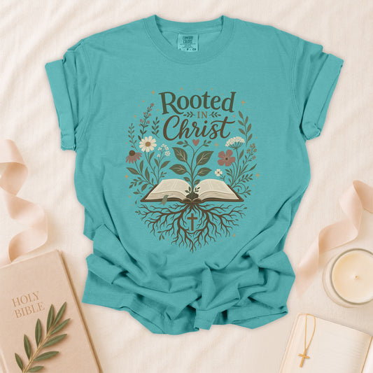 Rooted in Christ Christian T-Shirt