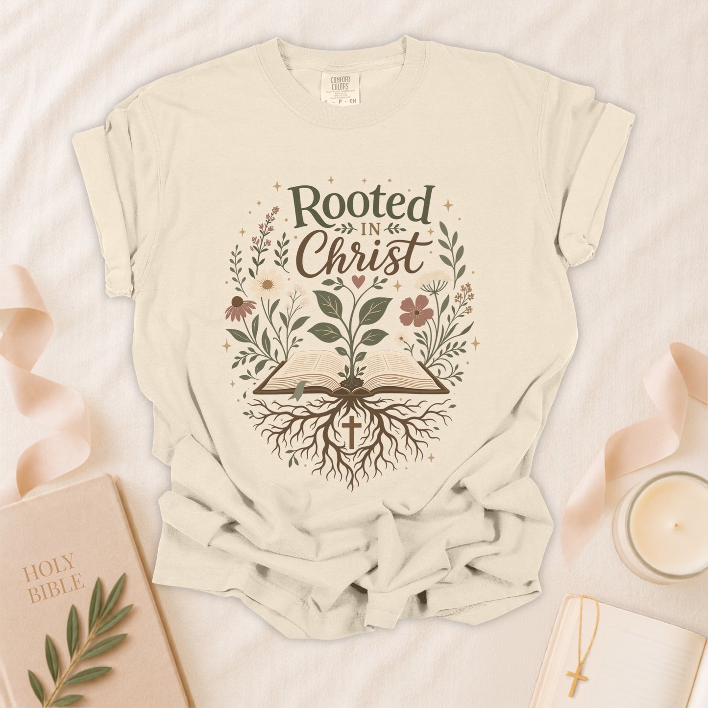 Rooted in Christ Christian T-Shirt