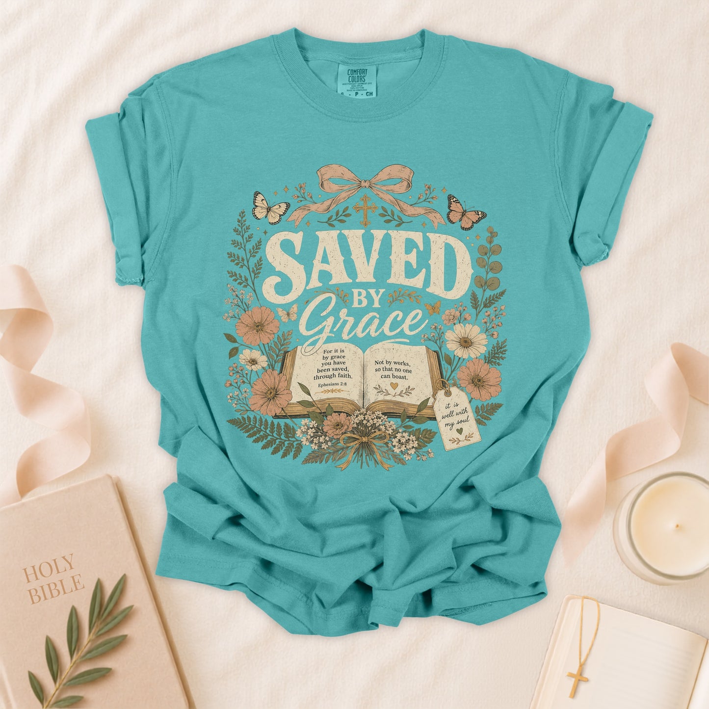 Saved by Grace Christian T-Shirt