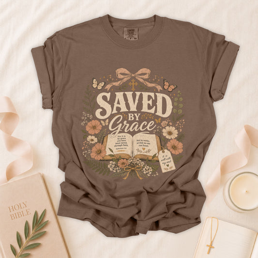 Saved by Grace Christian T-Shirt