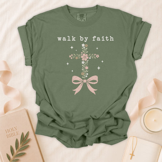 Walk by Faith Christian T-Shirt