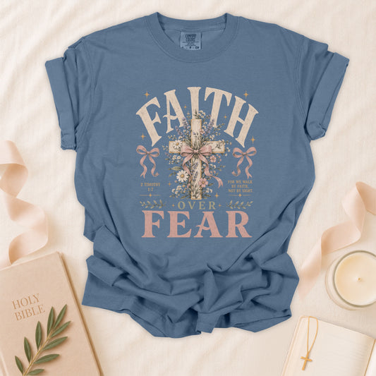 Faith Over Fear Christian T-Shirt