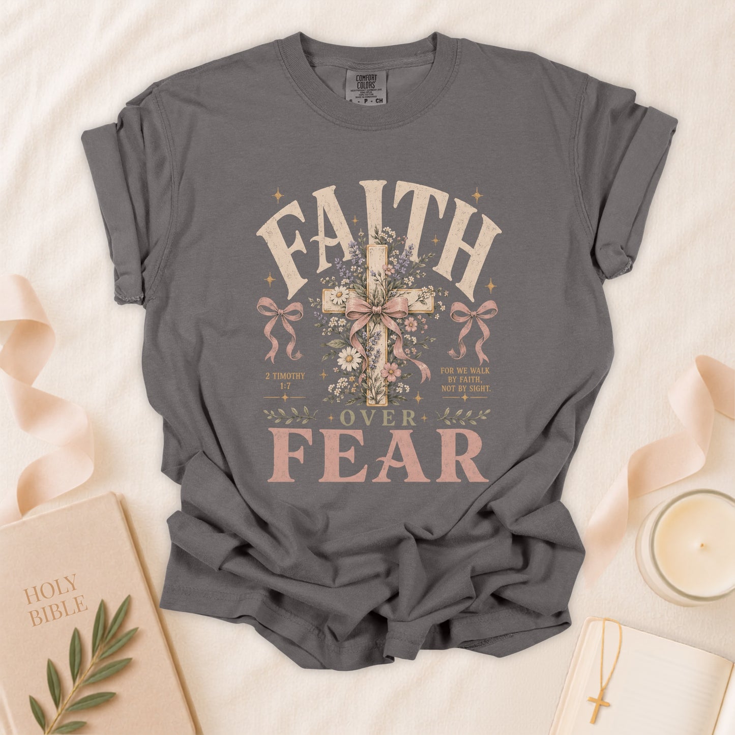 Faith Over Fear Christian T-Shirt
