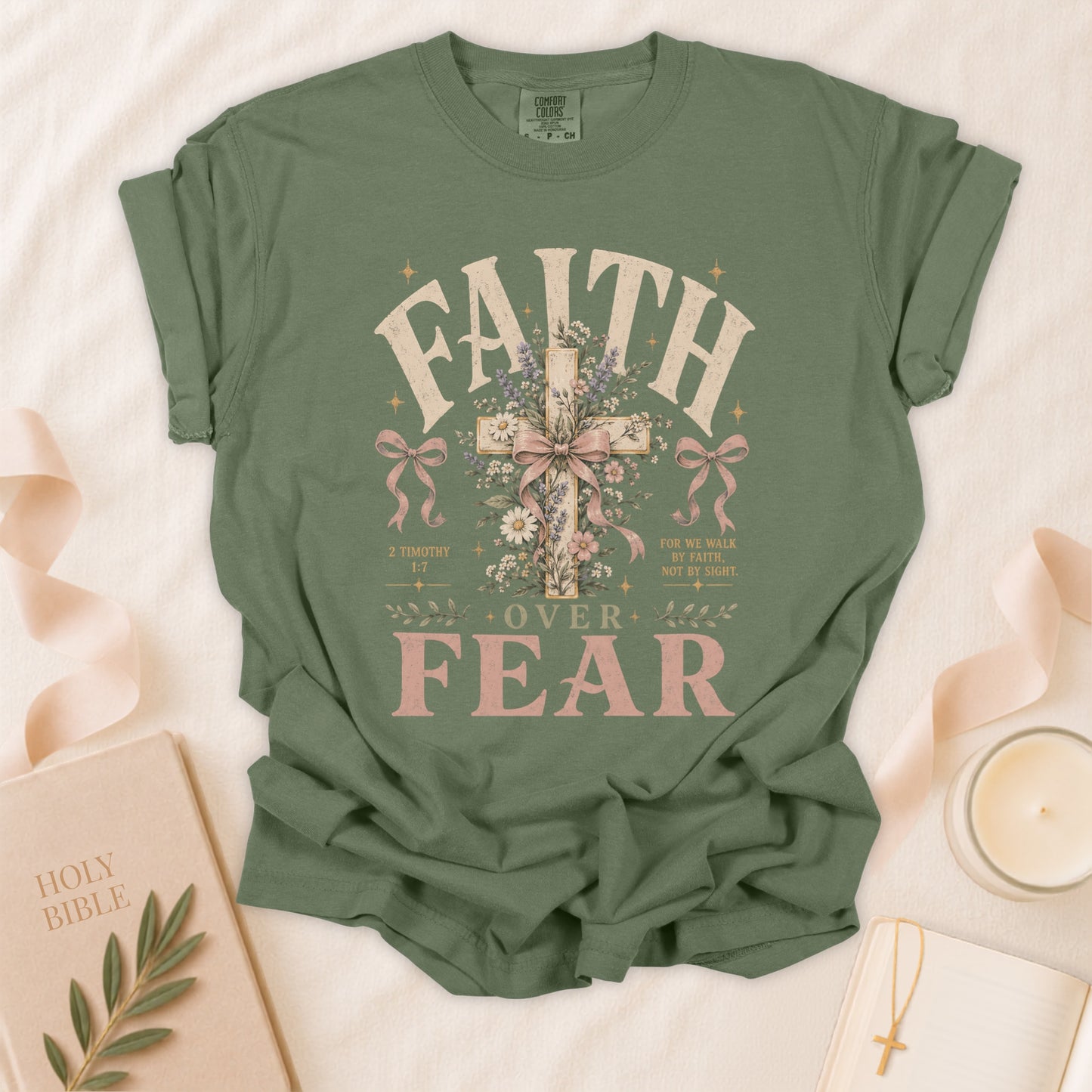 Faith Over Fear Christian T-Shirt