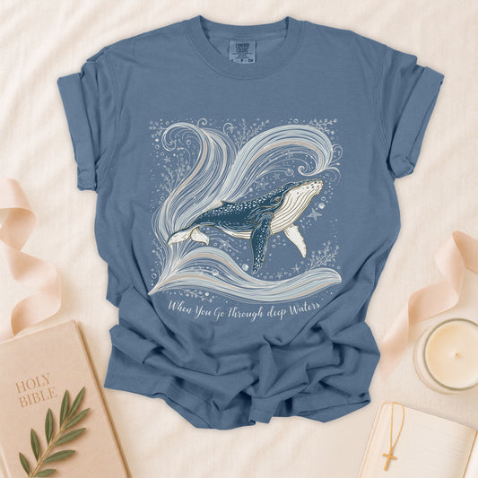 When You Go Through Deep Waters Christian T-Shirt